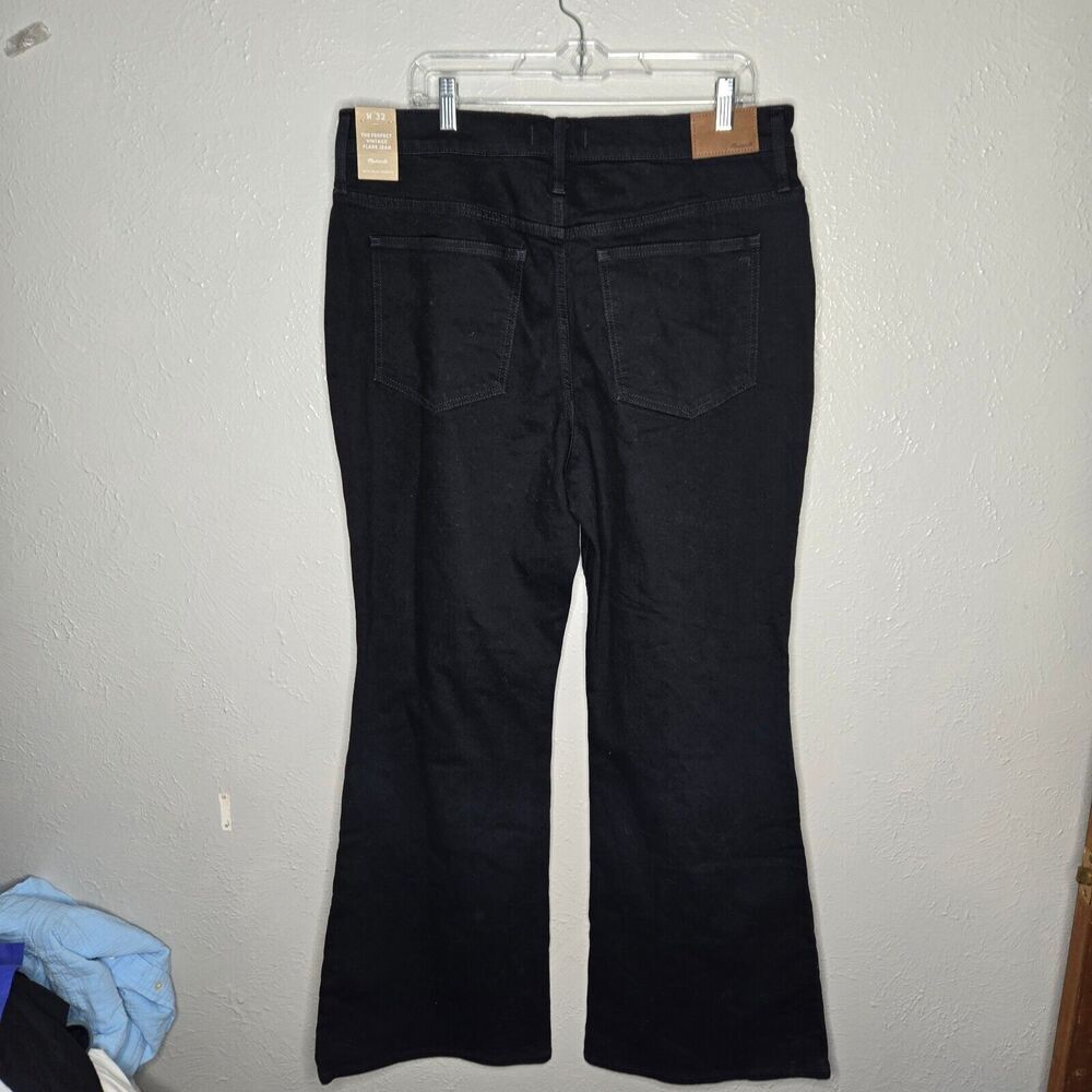 Madewell The Perfect Vintage Flare Black Jeans Women's Size 32 sherborn wash NWT - Picture 6 of 11